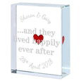Personalised Wedding Token Tiny Red Heart And They Lived Happily Ever After