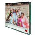 Personalised Big Frame Mirror Red Heart Family
