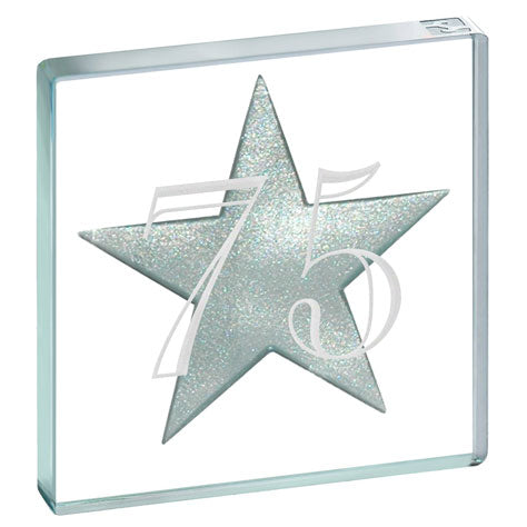Personalise Your Own Number - Miniature Token Silver Star, Birthday Number
