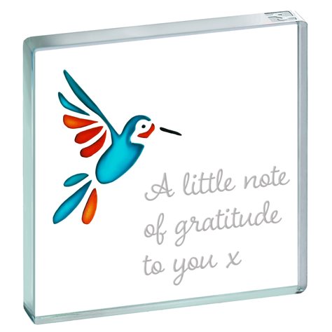 Miniature Token Hummingbird Gratitude