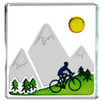 Miniature Token Mountain Biker