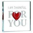 Miniature Token Heart "I Am Thankful For You"