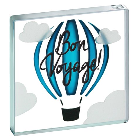 Miniature Token "Bon Voyage" Hot Air Balloon