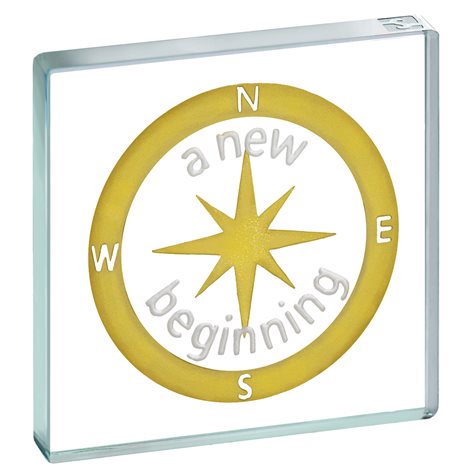 Miniature Token Compass "A New Beginning"