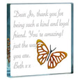Personalised Miniature Token Little Yellow Butterfly 6 lines