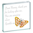 Personalised Miniature Token Little Yellow Butterfly 6 lines