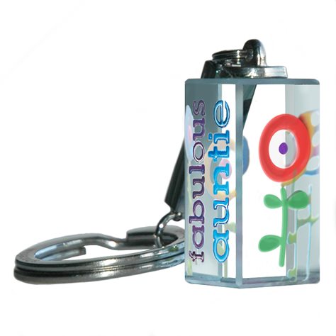 Glass Keyring 