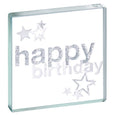 Miniature Token Happy Birthday Glitter Stars