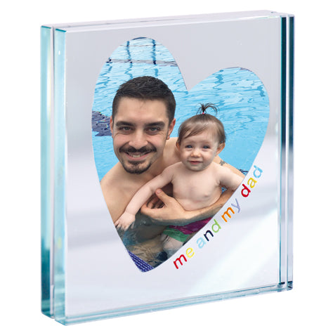 Square Mirror Frame "Me And My Dad"