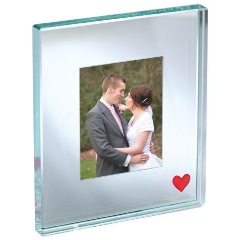 Picture Frame Single Red Heart