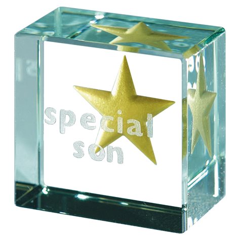 Text Token Gold Star Special Son