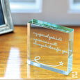 Medium Paperweight Special Godchild Line And Star