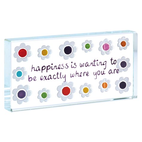 Landscape Token "Happiness Is Wanting To Be Exactly Where You Are"