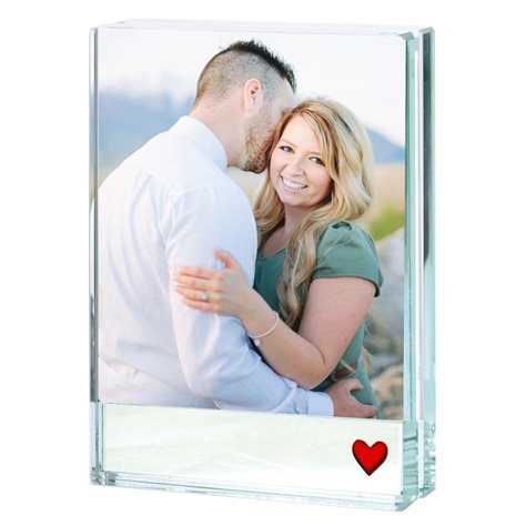 Small Frame Mirror Red Heart