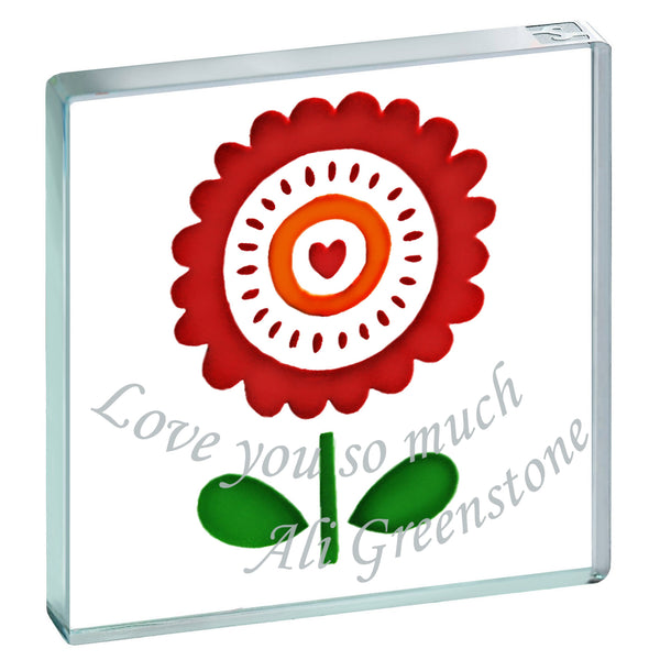 Personalised Miniature Token Bursting with Love 2 Lines of Text